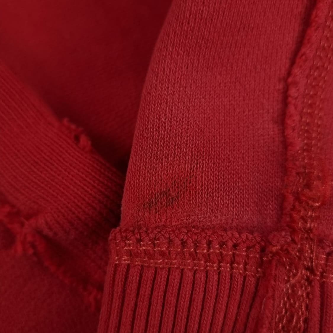 [아베크롬비] Y2K 빈티지 로고 패치 후드 집업 레드 M19084 상품이미지9