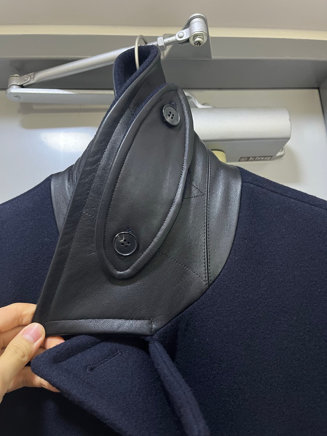 [s] 25fw 셔터 피코트 네이비 상품이미지6