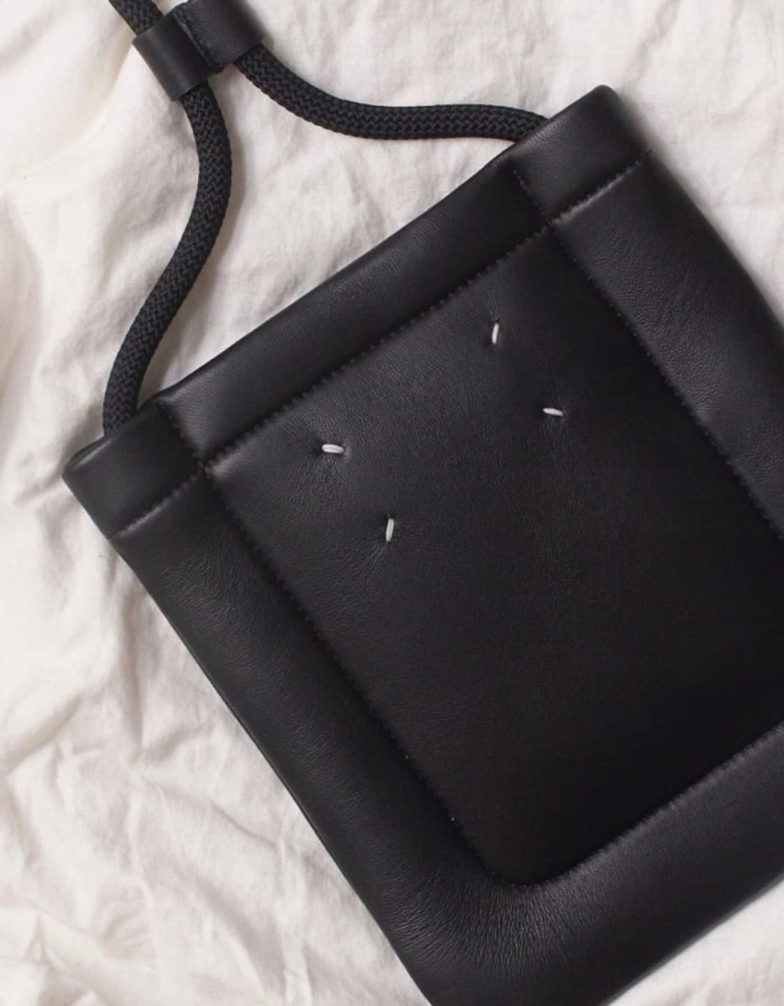 (네고가능)메종 마르지엘라 블랙 가죽 숄더백 상품이미지1