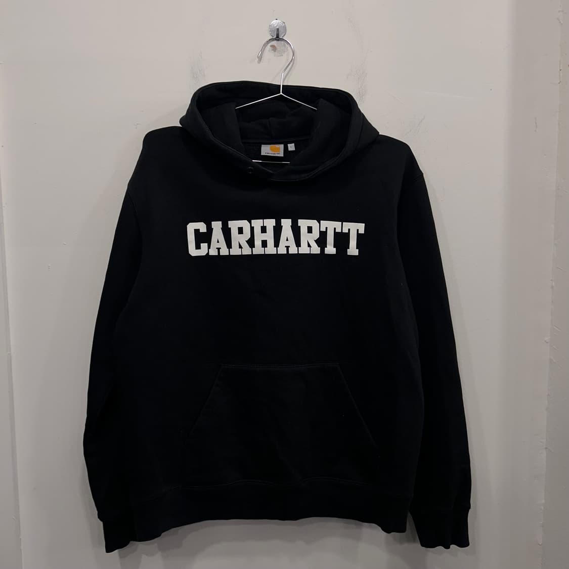 칼하트 빅 로고 기모 루즈핏 헤비코튼 후드티 상품이미지2
