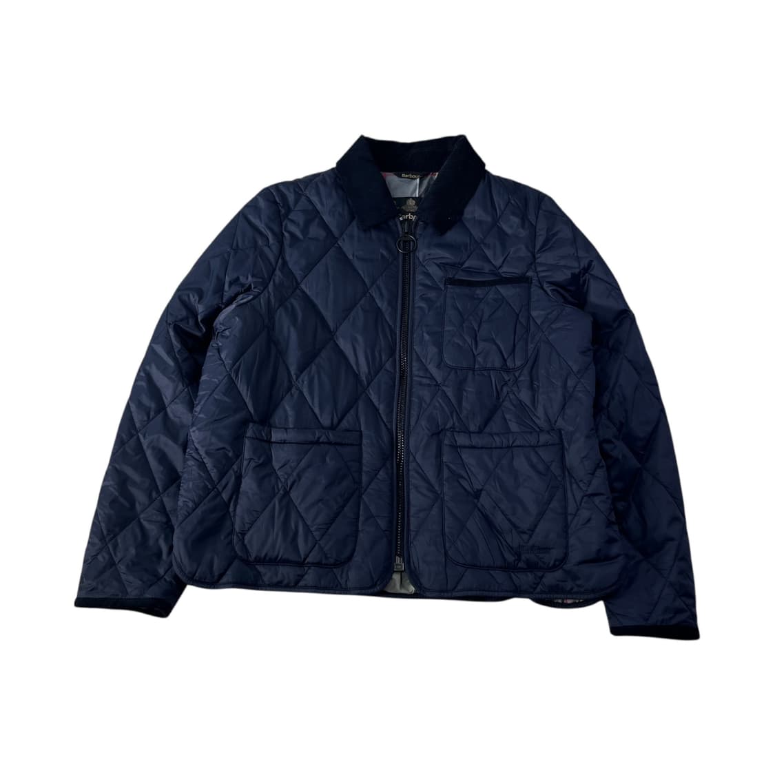 100 바버 인터네셔널 코듀로이 퀄팅 자켓 상품이미지1