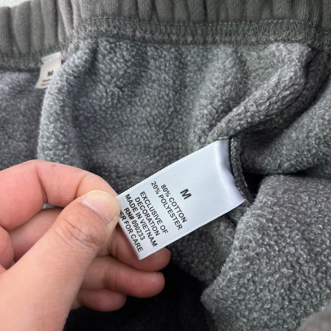 32 피오갓 에센셜 스티치로고 차콜 트랙팬츠 상품이미지6