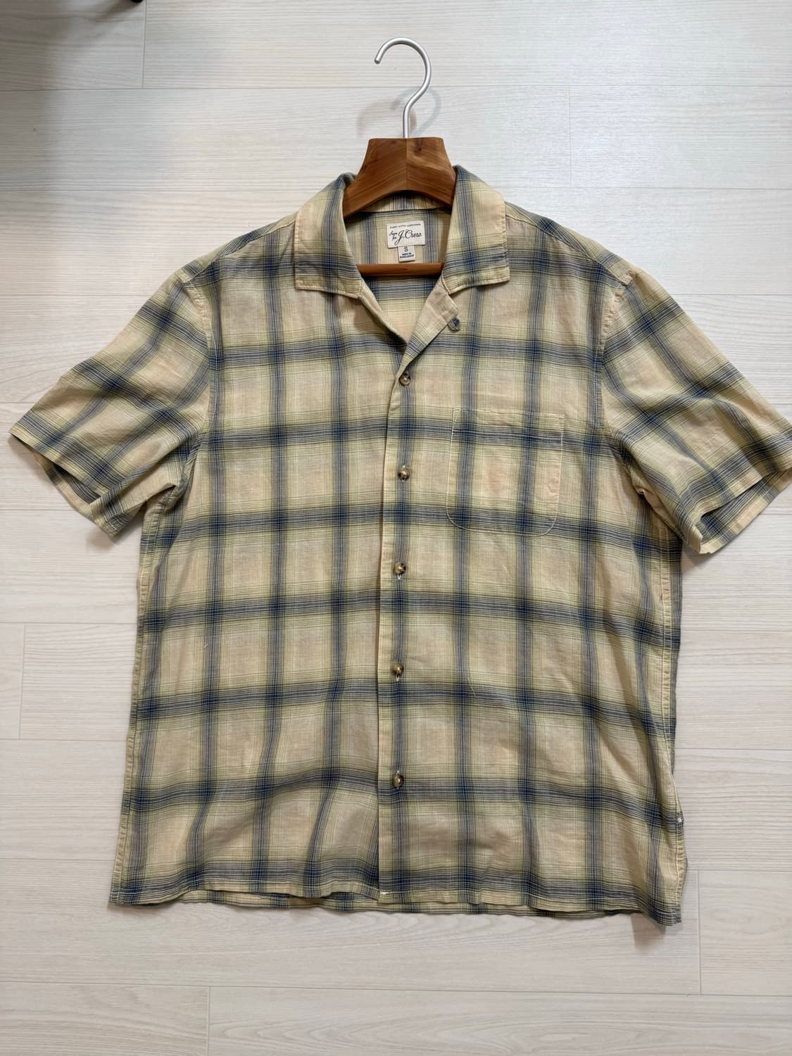J.Crew 캠프 체크 셔츠(오픈 카라) 상품이미지1