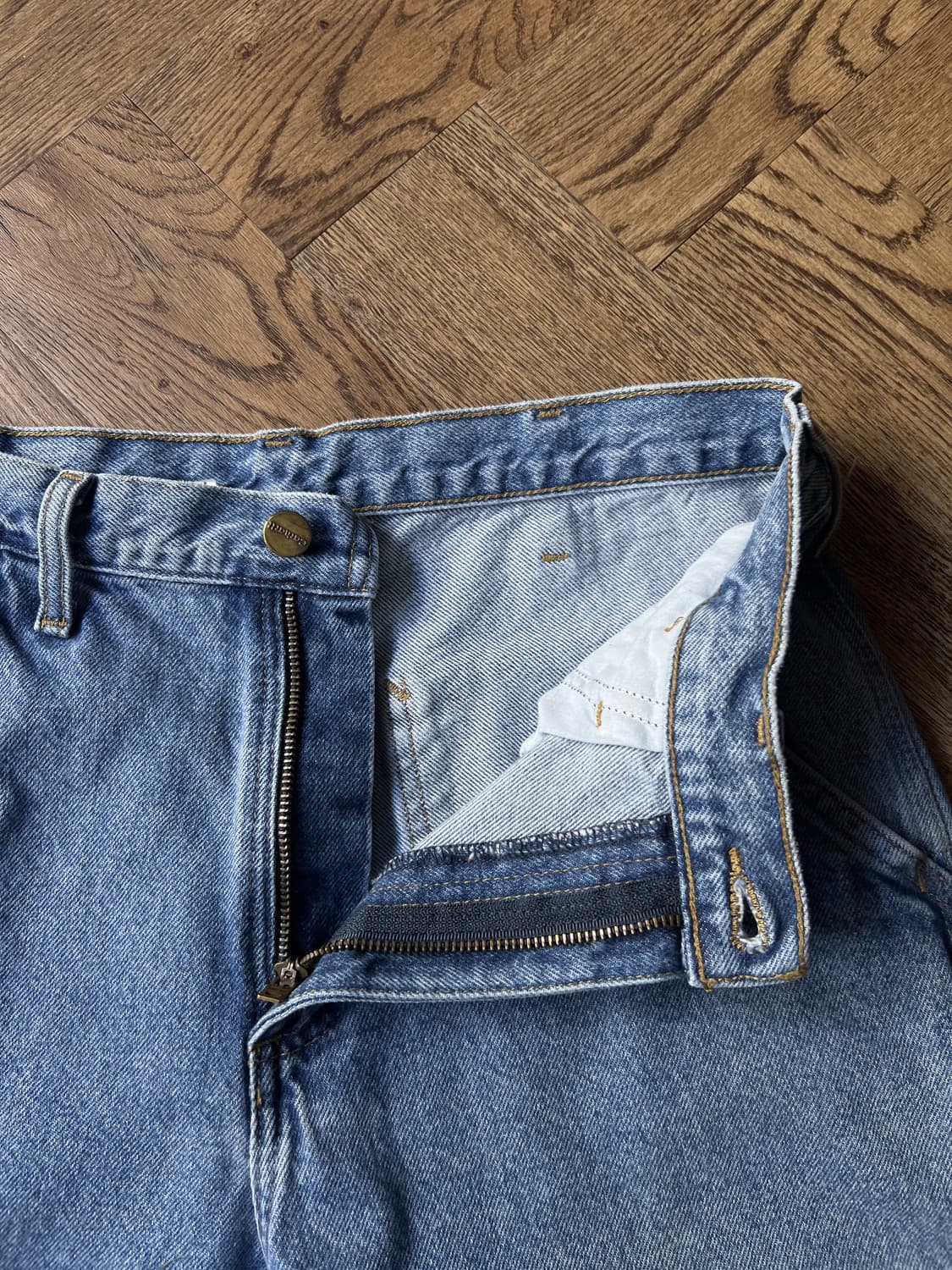 [32]칼하트 USA 더티워싱 싱글니 카펜터 워크 데님 팬츠 상품이미지3