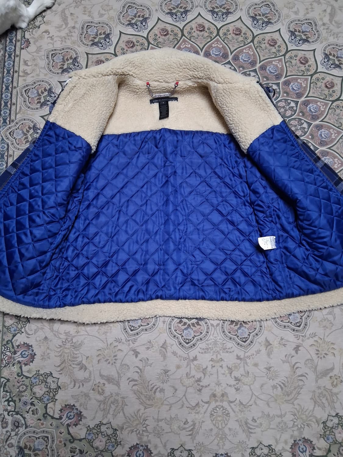 마이클제이콥스양모블루체크무스탕 상품이미지6