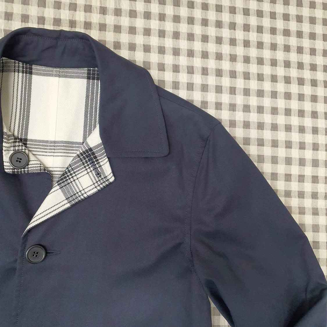 산드로 양면 슬림핏 코트 남자95 상품이미지3