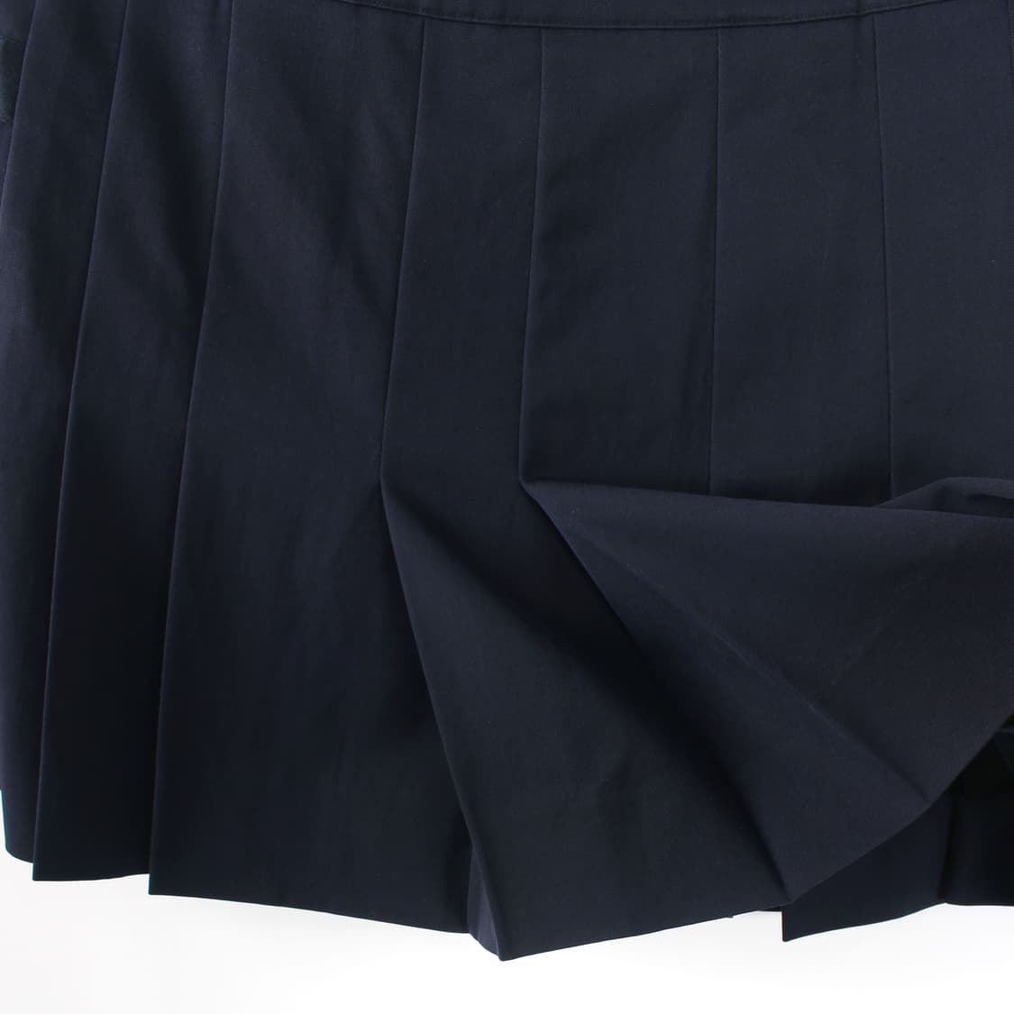 DKNY 써머 울 실크 리본 플리츠 랩 네이비 미니 스커트 상품이미지6