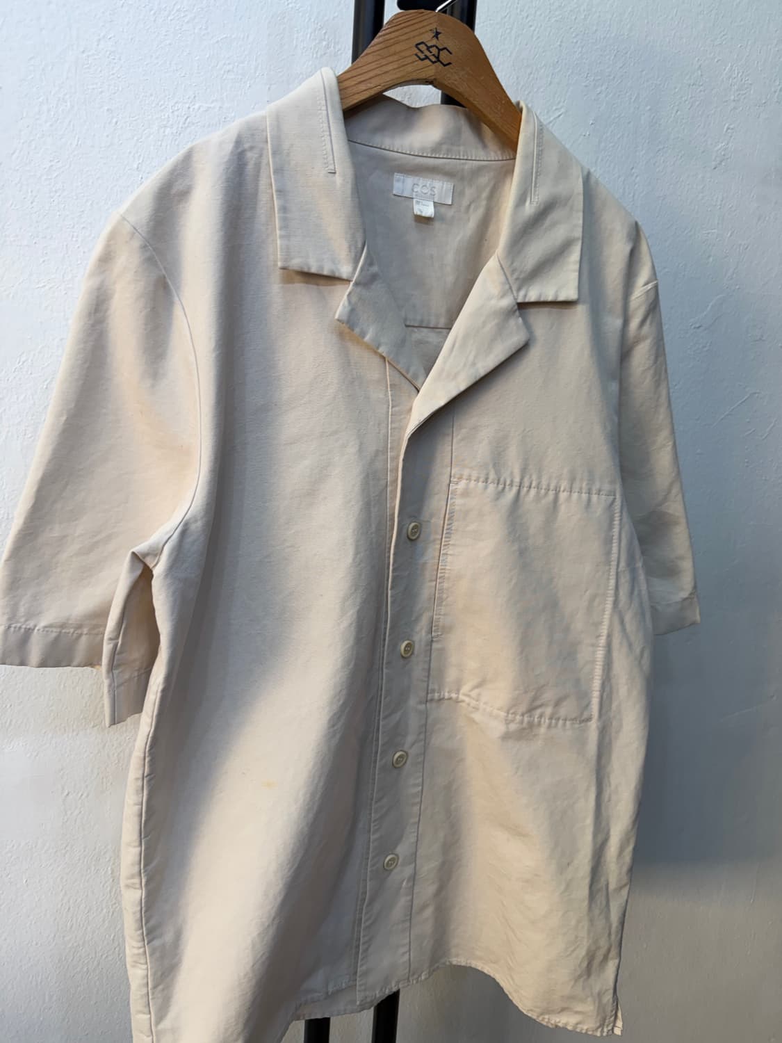 정품) COS 코스 남성 베이지 셔츠형 자켓 S 상품이미지2