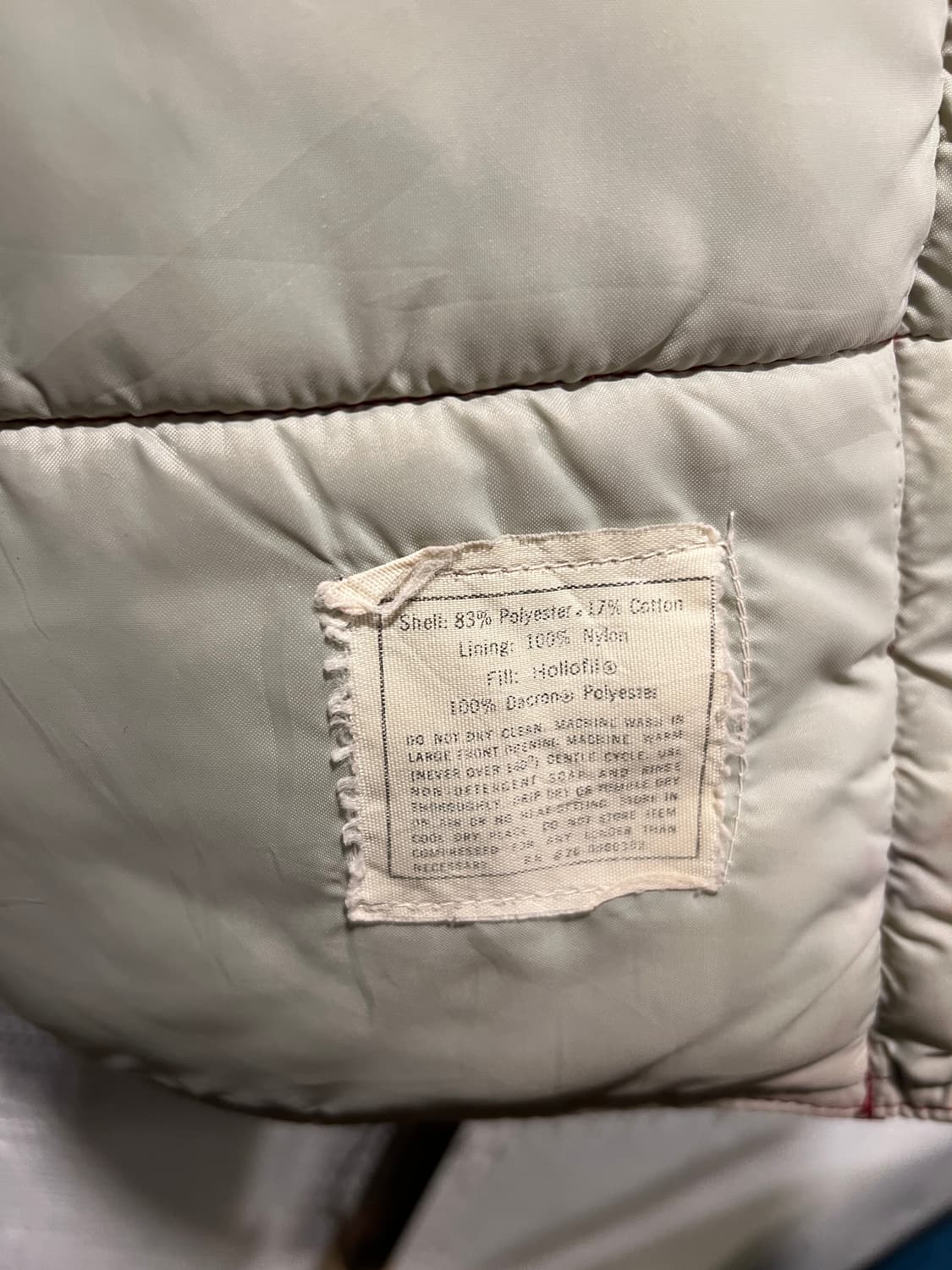 [L]80's 엘엘빈 USA 레드 Hollofil 패딩 베스트 상품이미지6