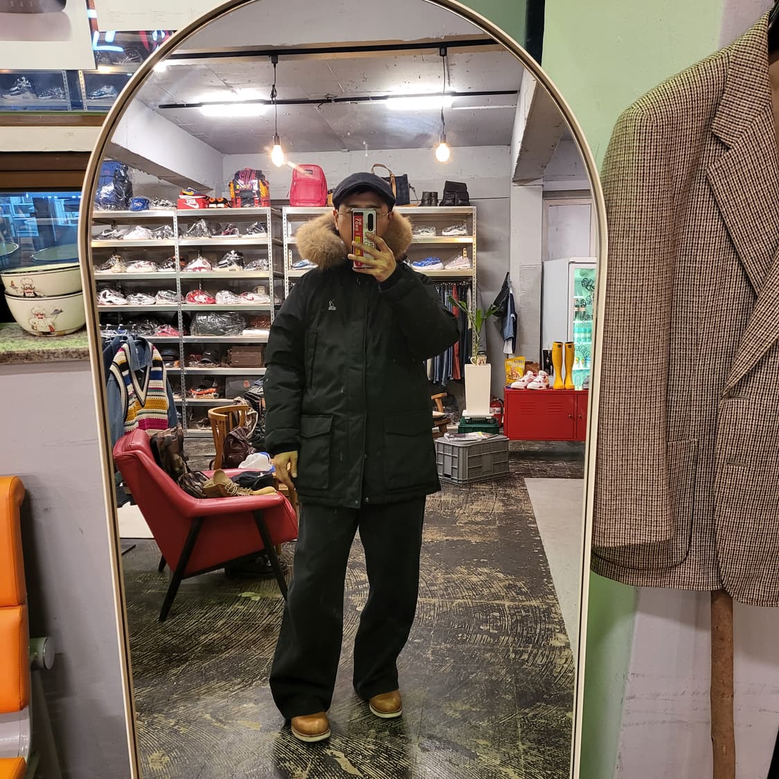 캉골 덕 다운 패딩 점퍼 (L) 상품이미지2