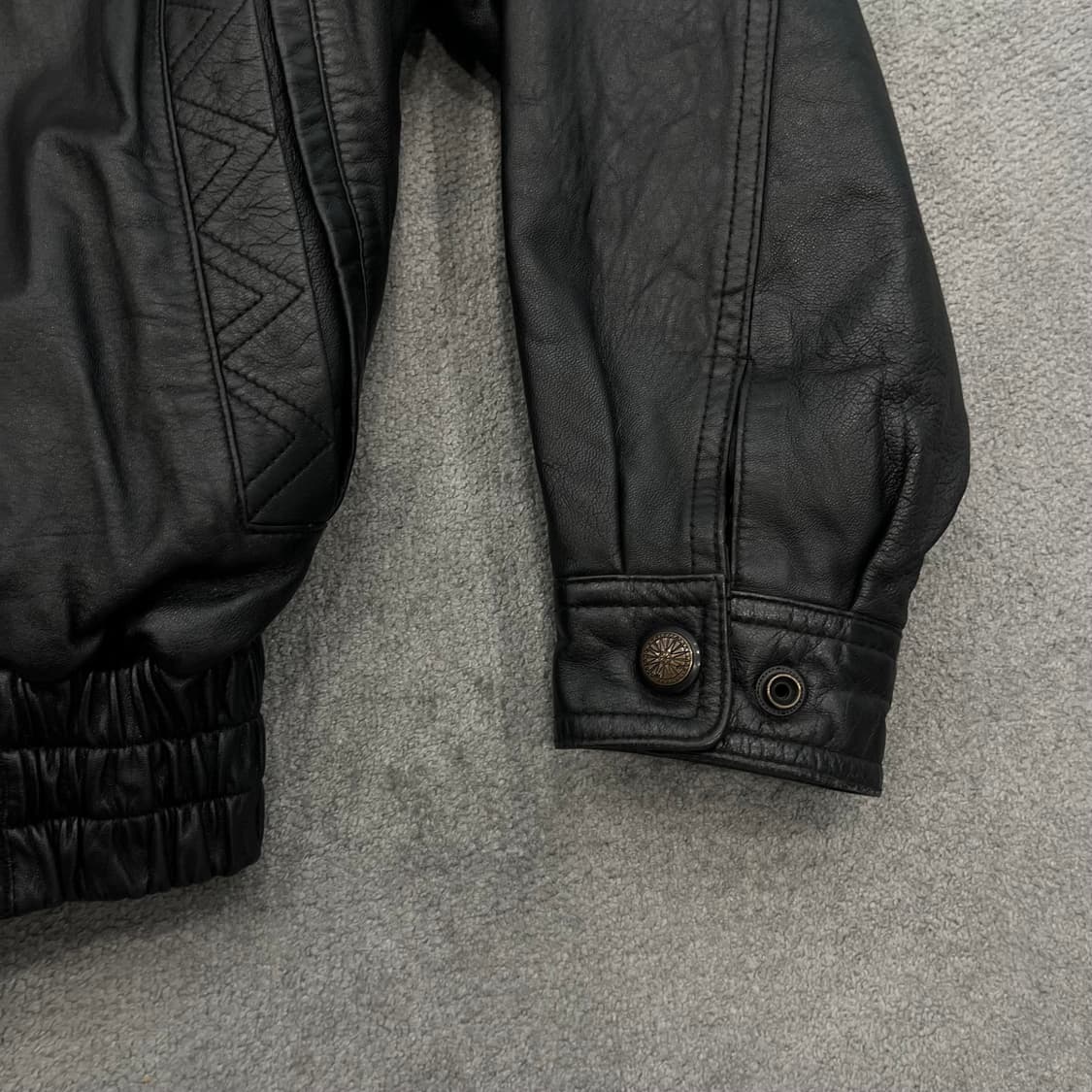 L 빈티지 양가죽 봄버 레더자켓 상품이미지3