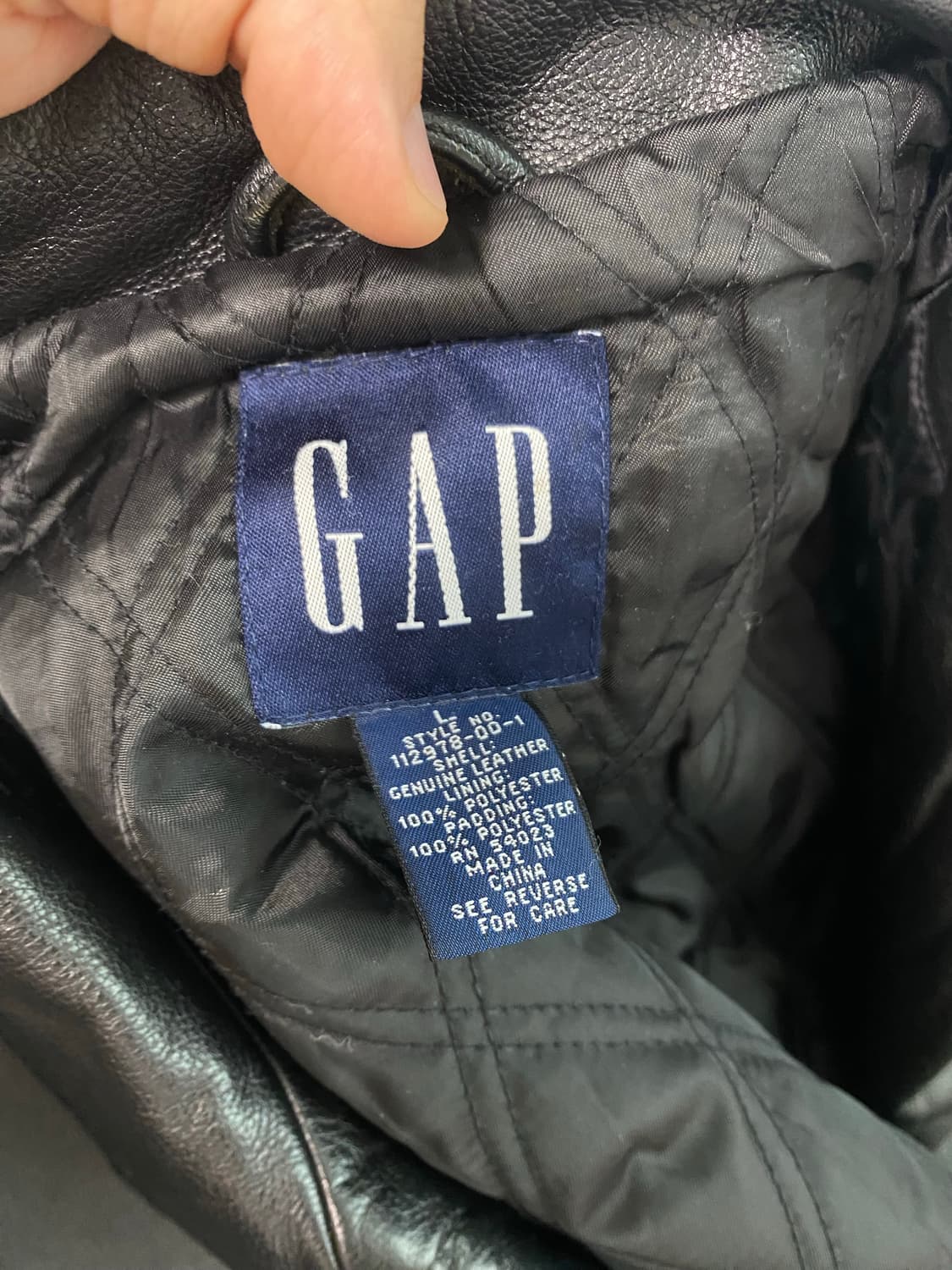 90년대 GAP 가죽자켓 상품이미지3