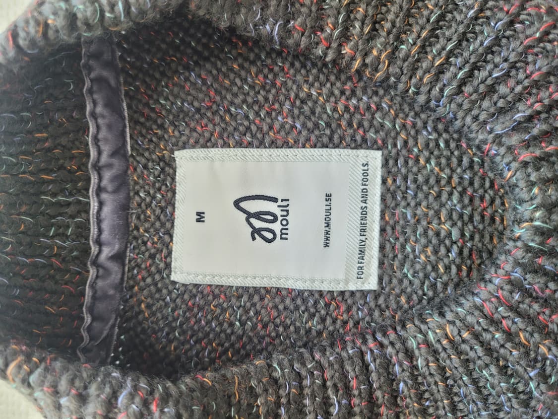 몰리 Mouli 남자 라운드넥 울 니트 100 카키 상품이미지7