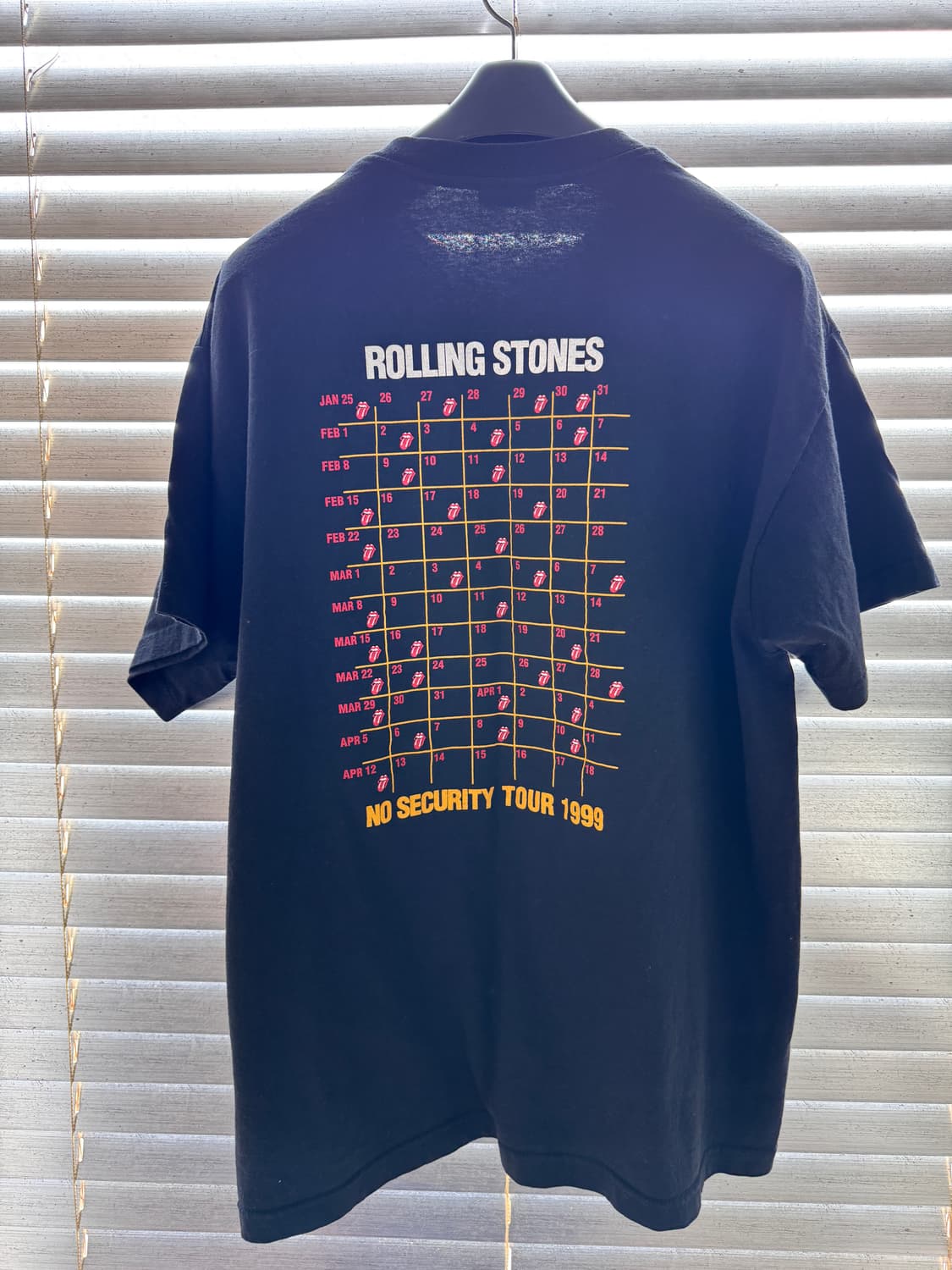 [XL] 롤링스톤즈 1999 No Security Tour 밴드티 상품이미지2