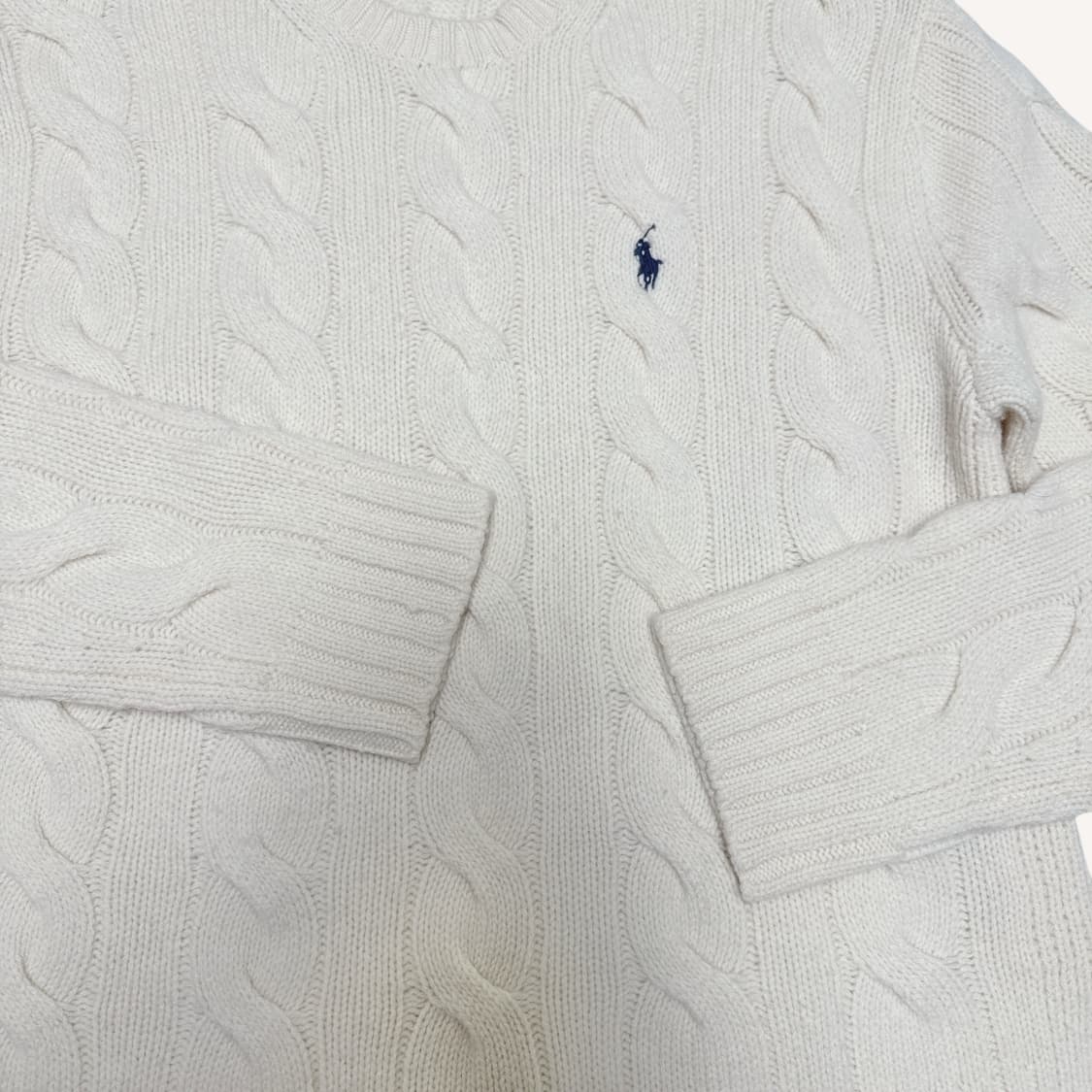 폴로 랄프로렌 캐시 혼방 케이블 니트 상품이미지5