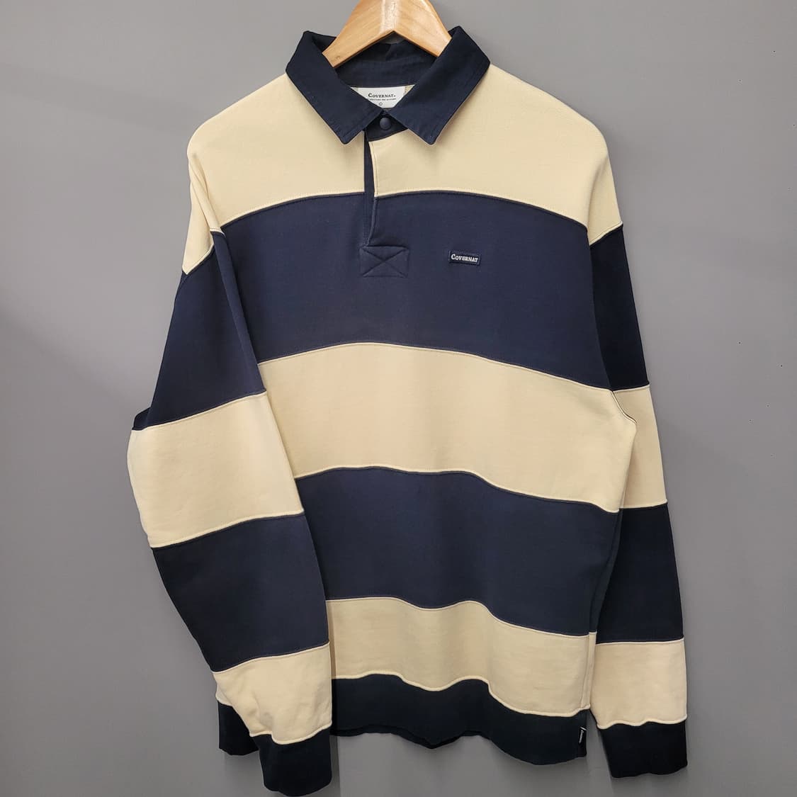 커버낫 스프라이트 럭비 티 네이비/베이지 상품이미지1