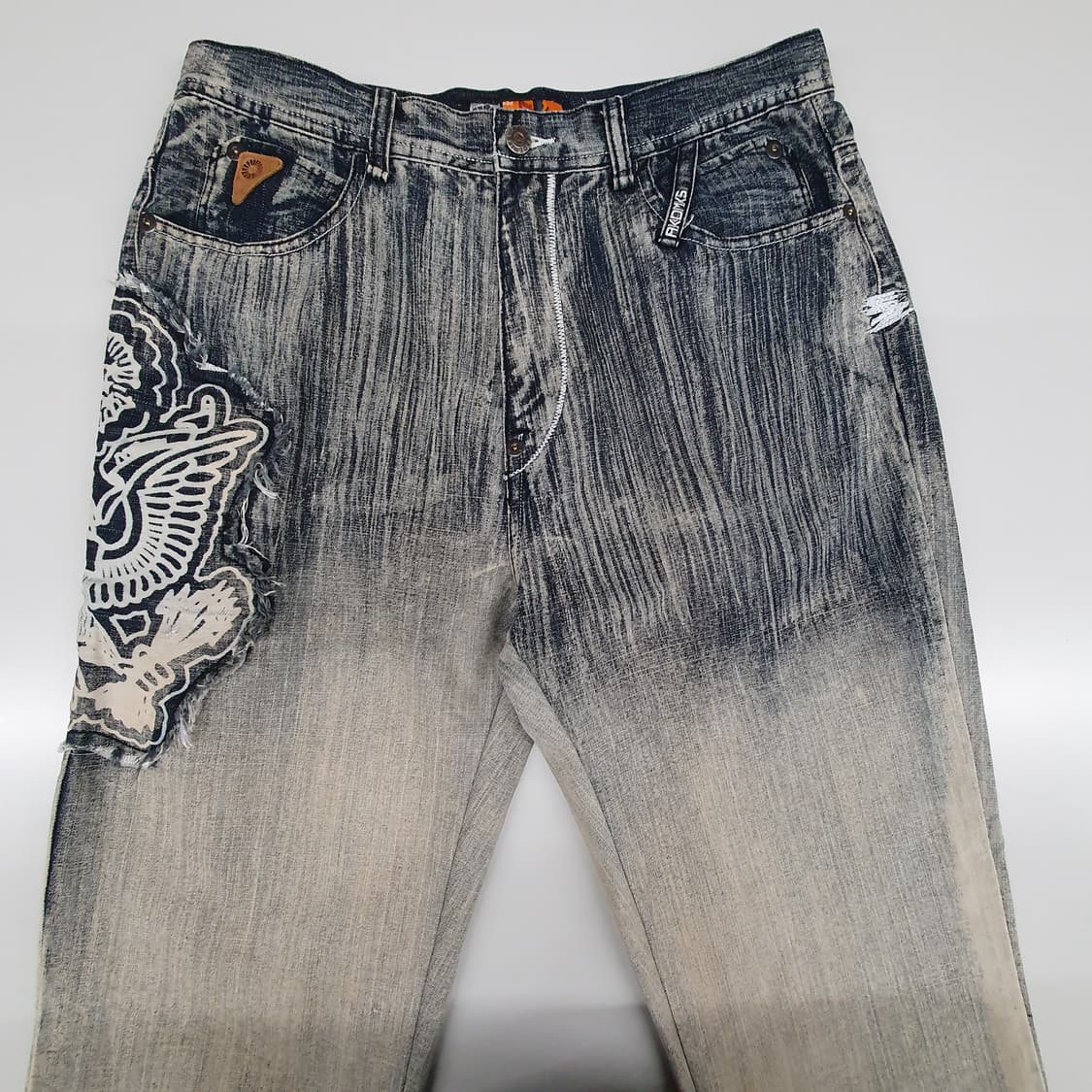 아카데믹스 워싱 자수 데님 팬츠 상품이미지2