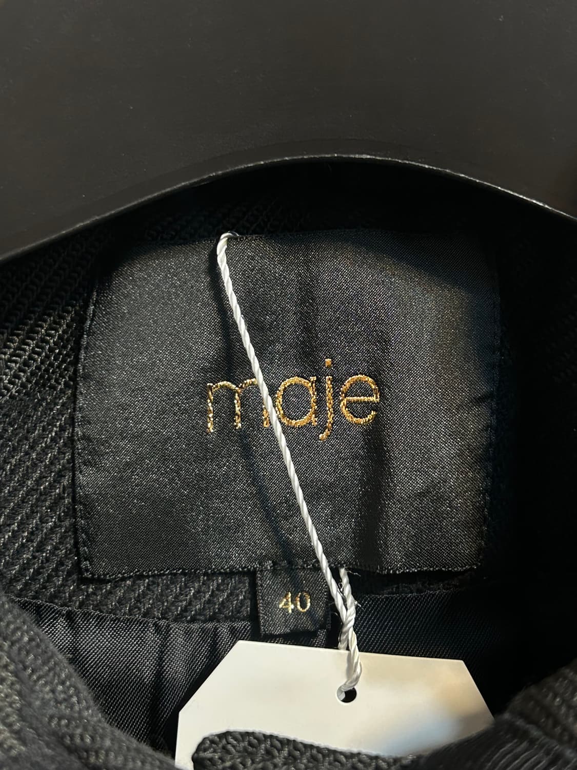 마쥬 후드 패턴 미디 코트 상품이미지4