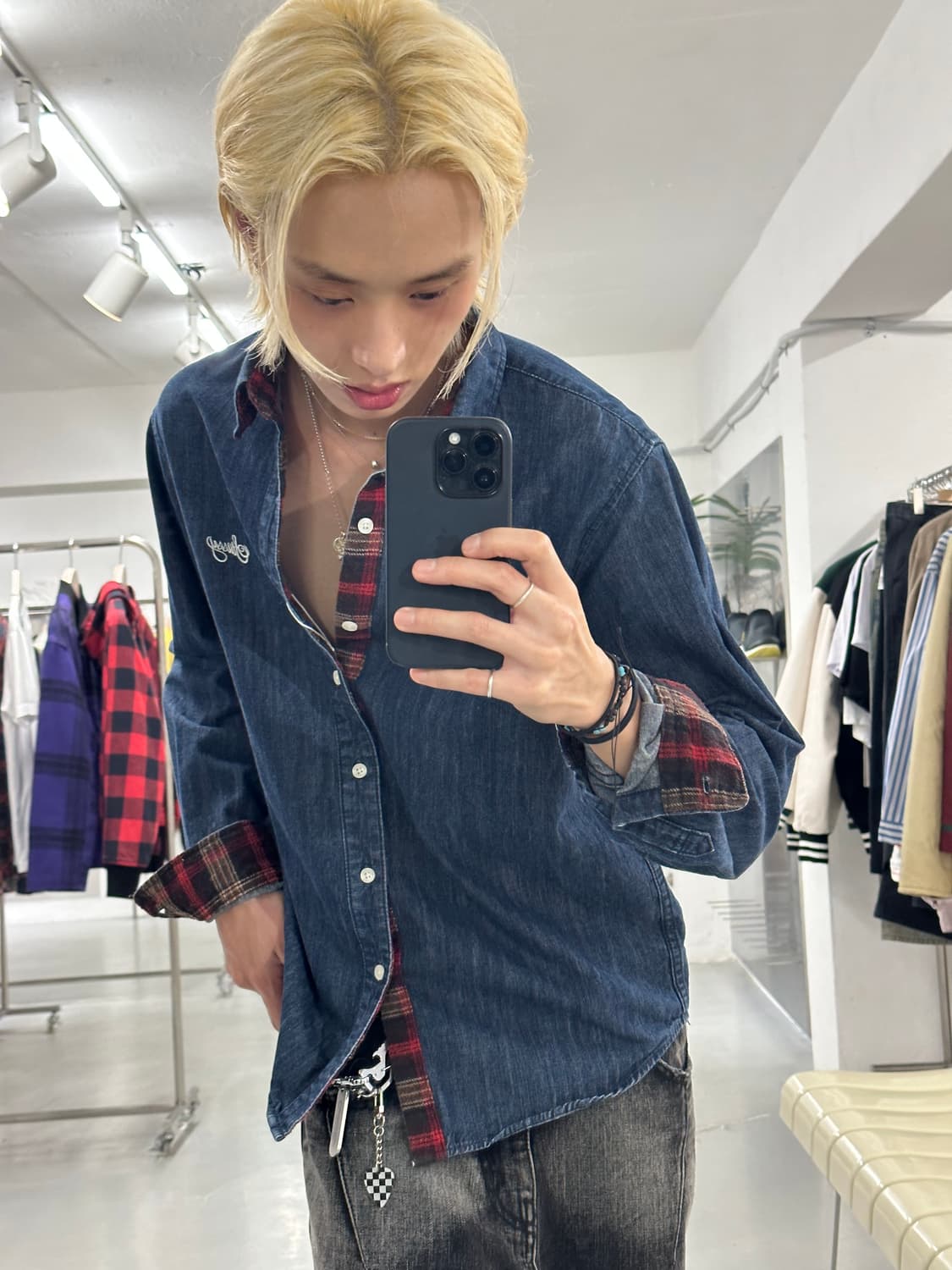 스투시 STUSSY Denim Shirt 상품이미지1