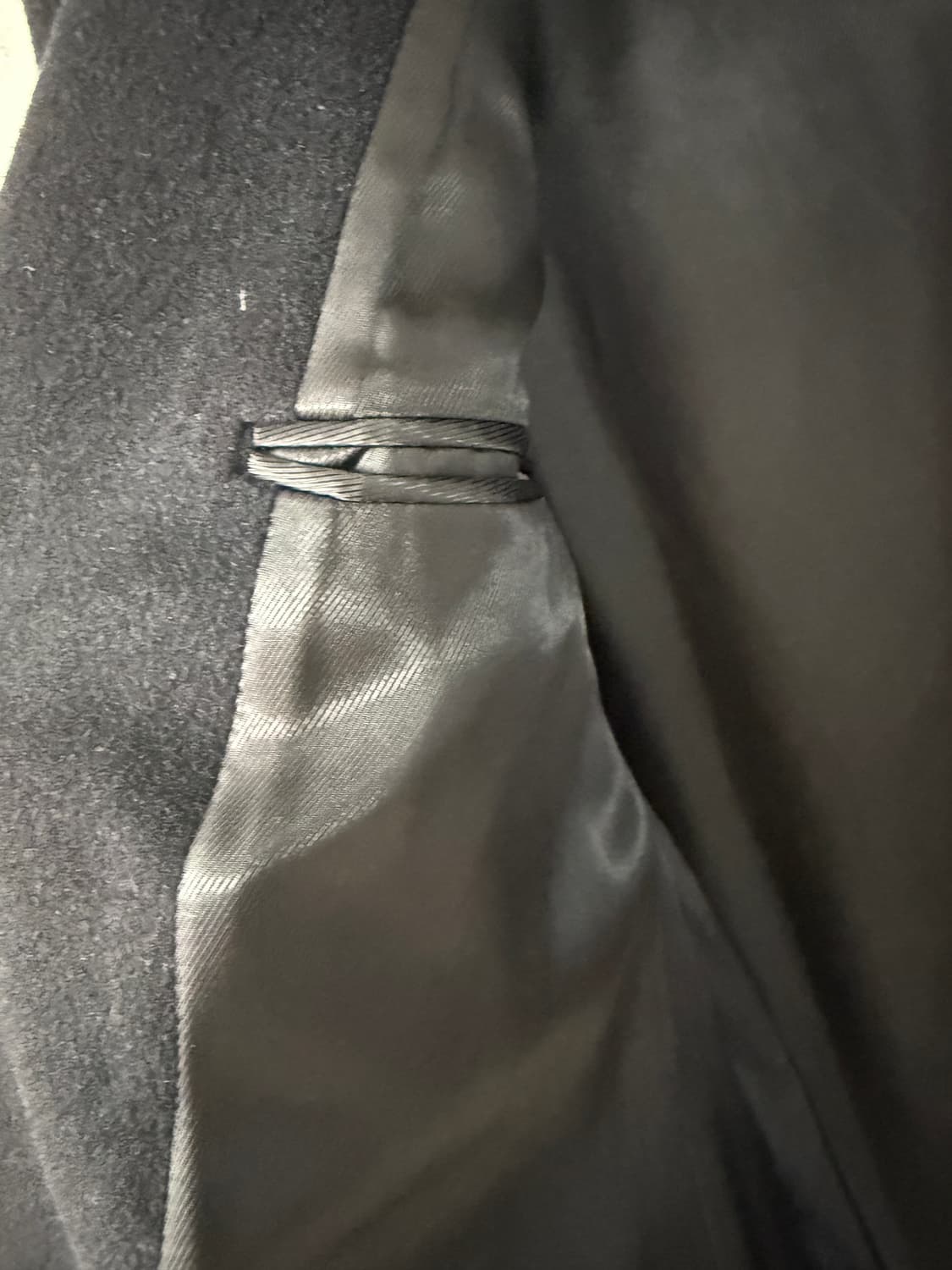 선플라워 블랙 더블코트 M 상품이미지7