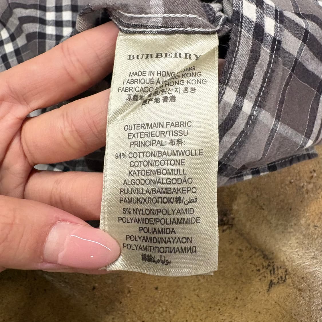 [정품/S] 버버리 브릿 노바체크셔츠 b16 상품이미지6
