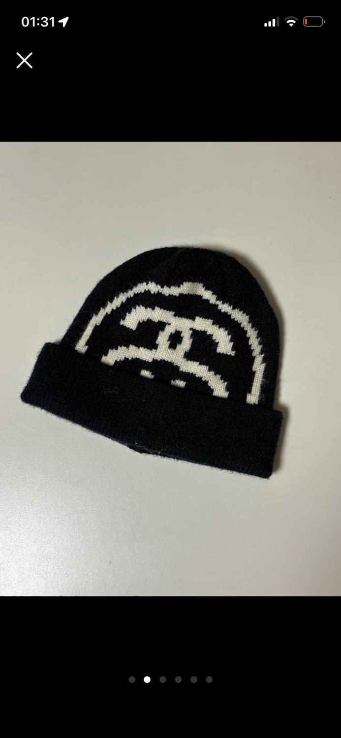 Stussy Big Link Cuff Beanie Black 상품이미지2