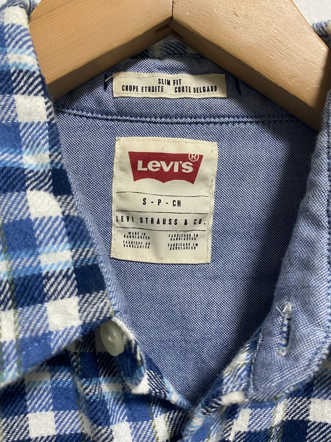 리바이스 화이트탭 웨스턴 플라넬 셔츠 S 상품이미지3