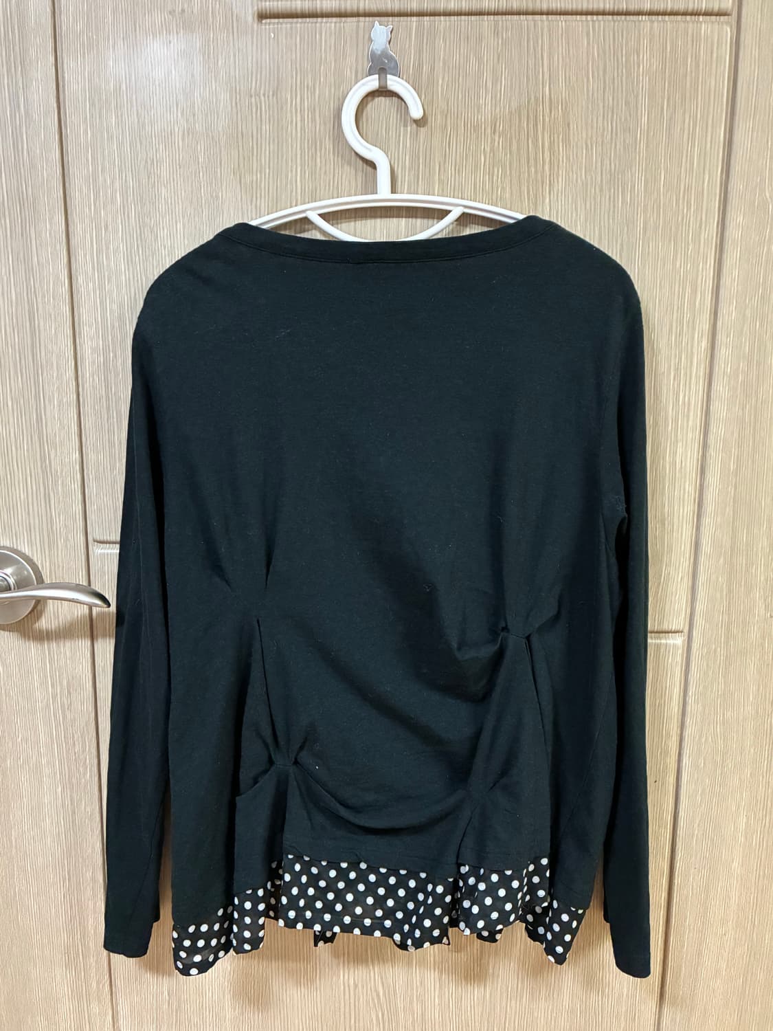 블랙 도트 가디건 상품이미지3