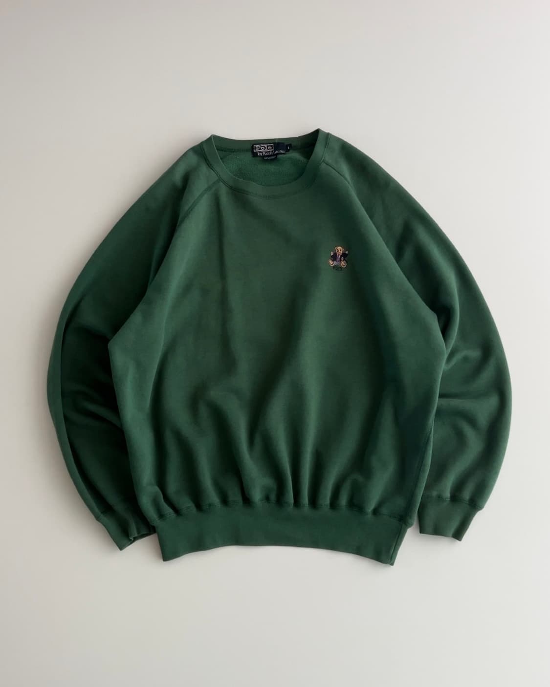 폴로 랄프로렌 90s 싯다운 베어 맨투맨 L 상품이미지1