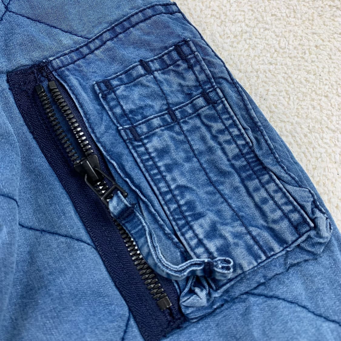 00's 리바이스 레드탭 데님/플리스 리버시블 퀼팅 자켓 상품이미지3