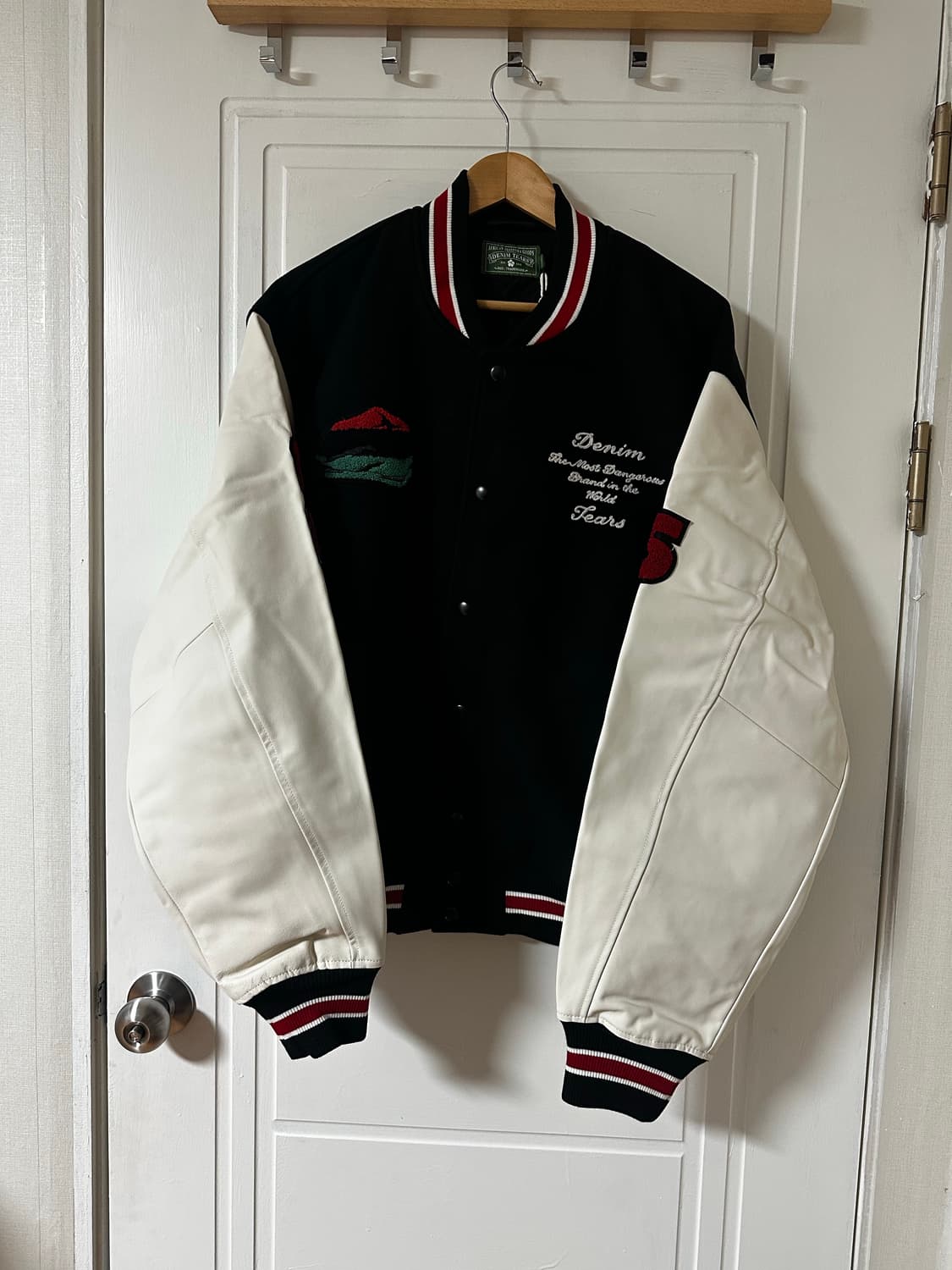 [XL] 데님 티어스 바시티 자켓 상품이미지1