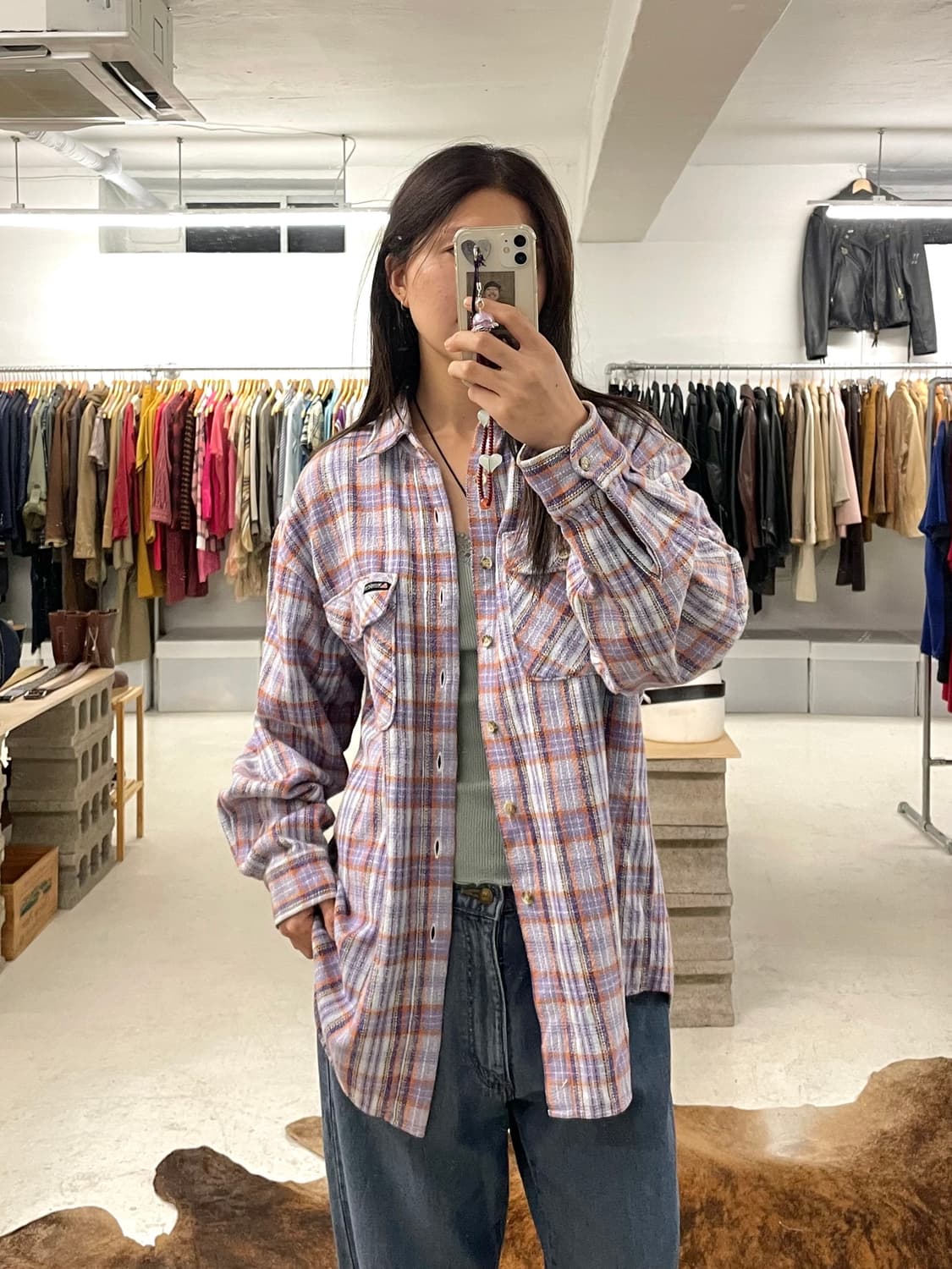 90's WRANGLER work shirts 90년대 랭글러 체크 셔츠 상품이미지1