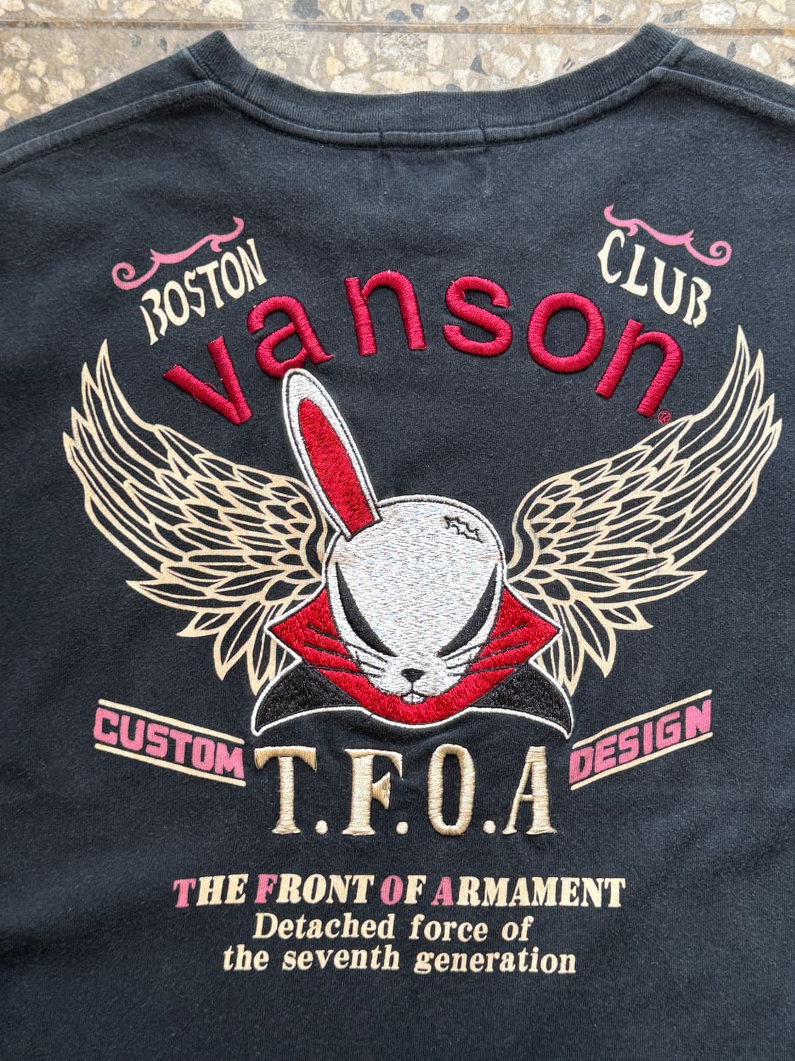 밴슨 T.F.O.A. 자수 반팔 티셔츠(HT7) 상품이미지2