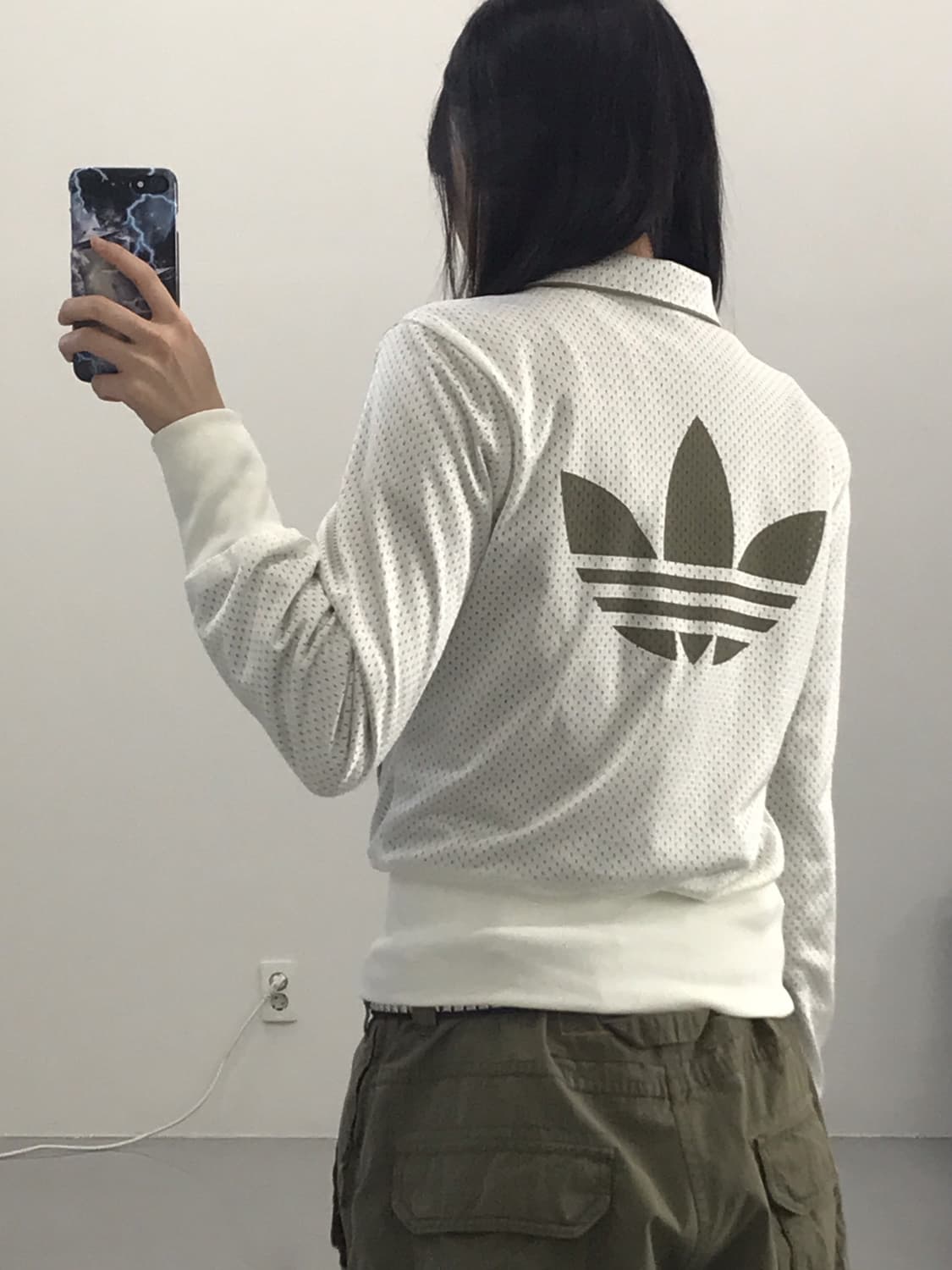 Adidas Khaki mesh jersey 상품이미지2