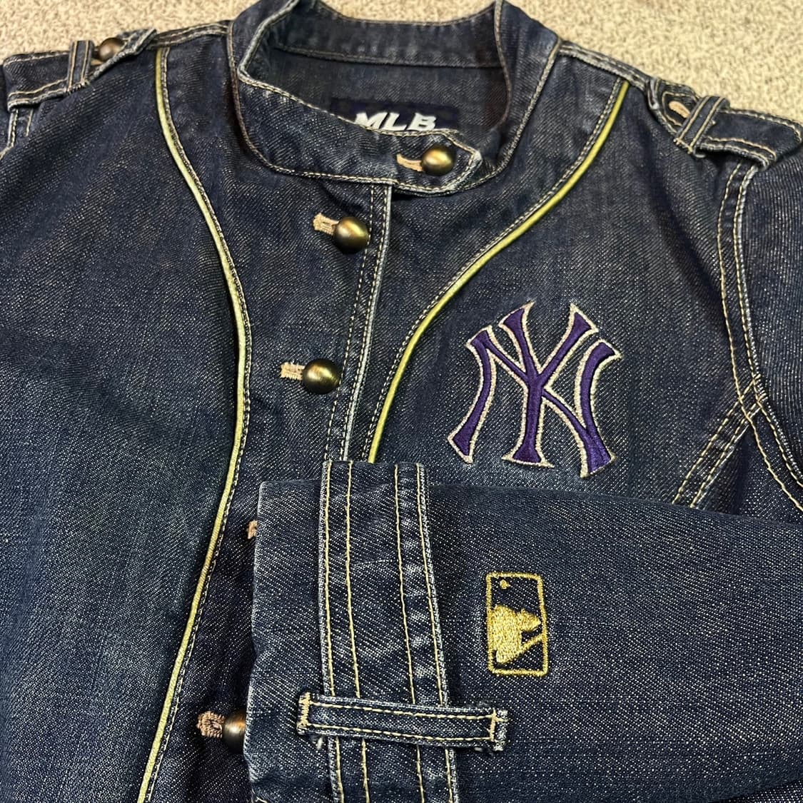 엠엘비 뉴욕양키스 우먼 데님 자켓 상품이미지2