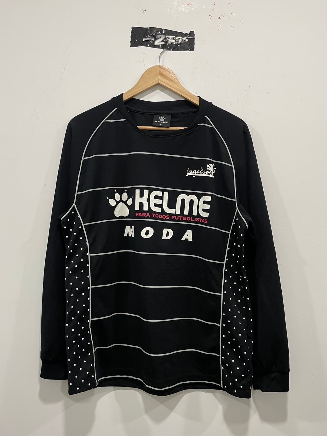 KELME 켈미 빅로고 화이트 도트 블록코어 긴팔 져지 롱슬리브 상품이미지3