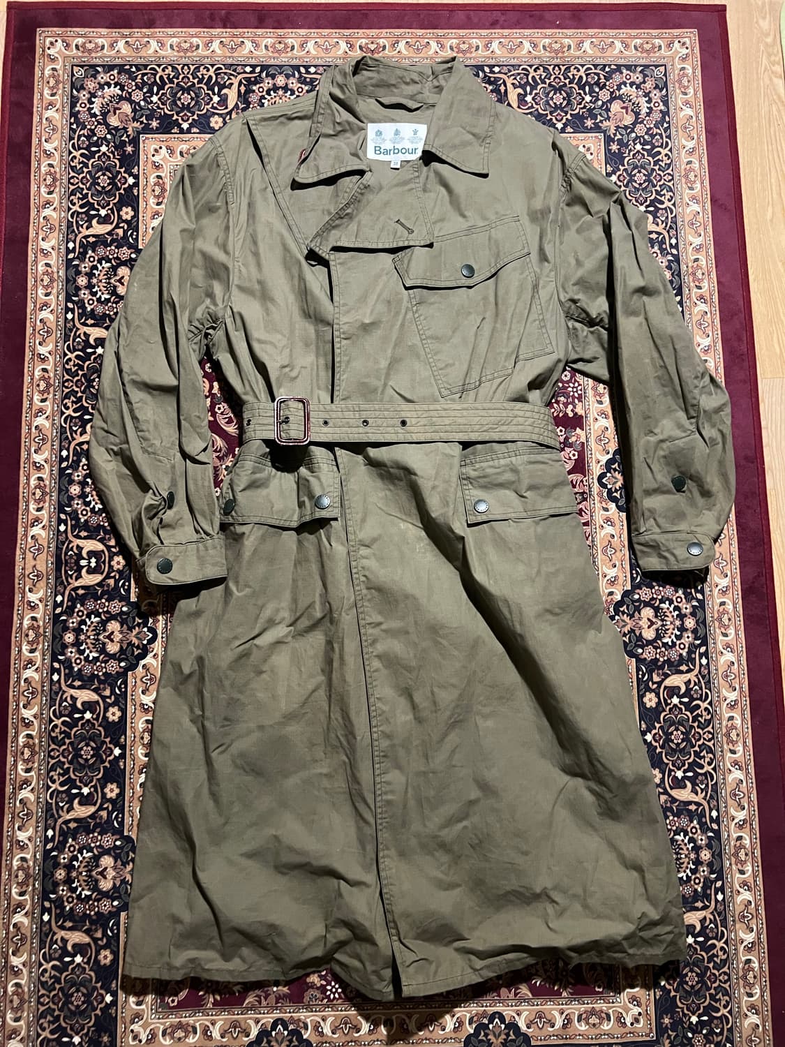 Barbour 바버 밀리터리 벨티드 필드 코트 상품이미지1
