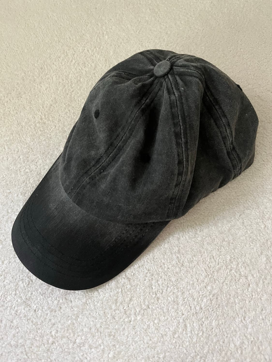 에씰미 핸드메이드 빈티지 볼캡 차콜 상품이미지2