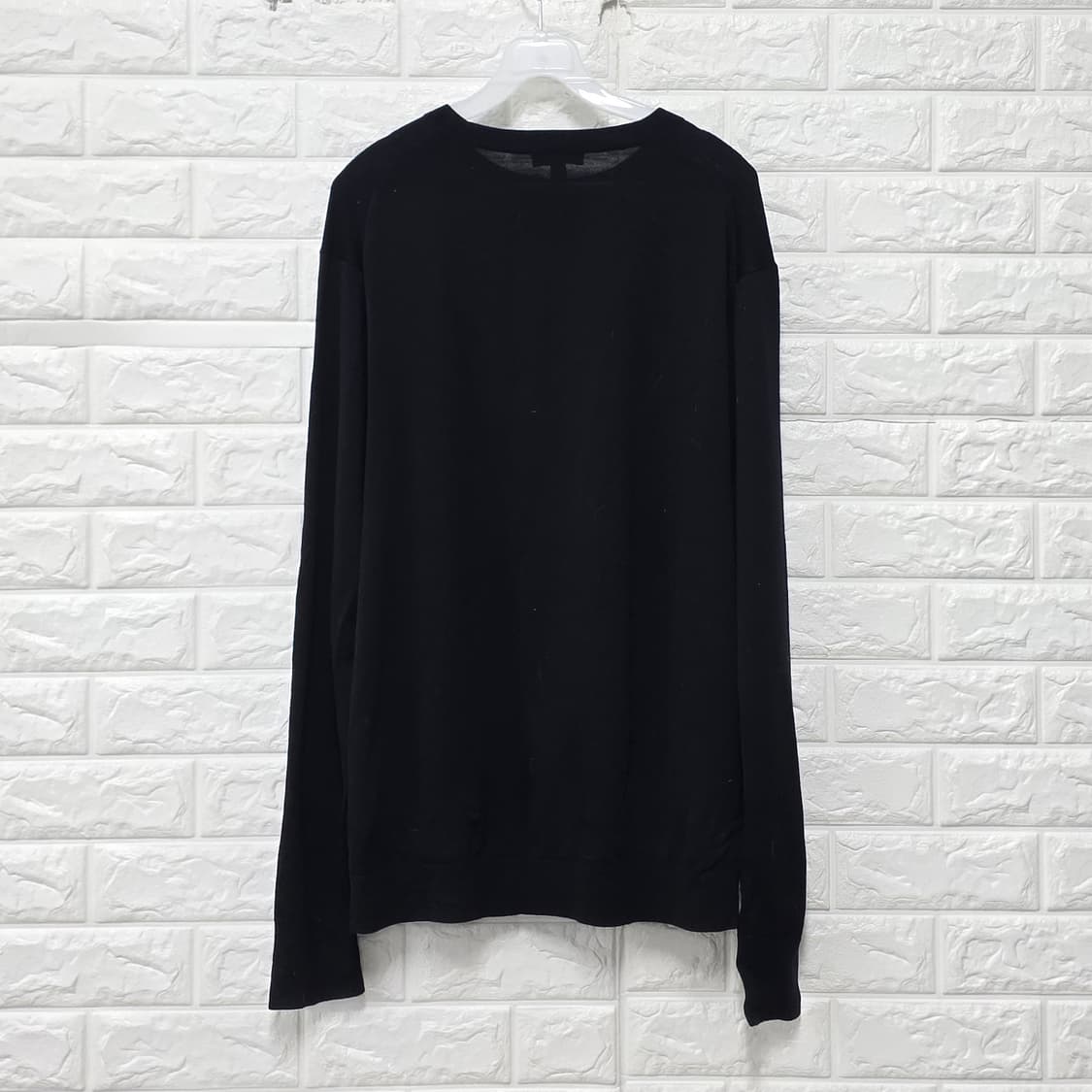 코스 COS 블랙 라운드 티 XL 상품이미지4