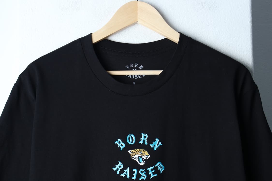 (L-XL) 본앤레이즈드 반팔 티셔츠 NFL 잭슨빌 재규어스-H33597 상품이미지3