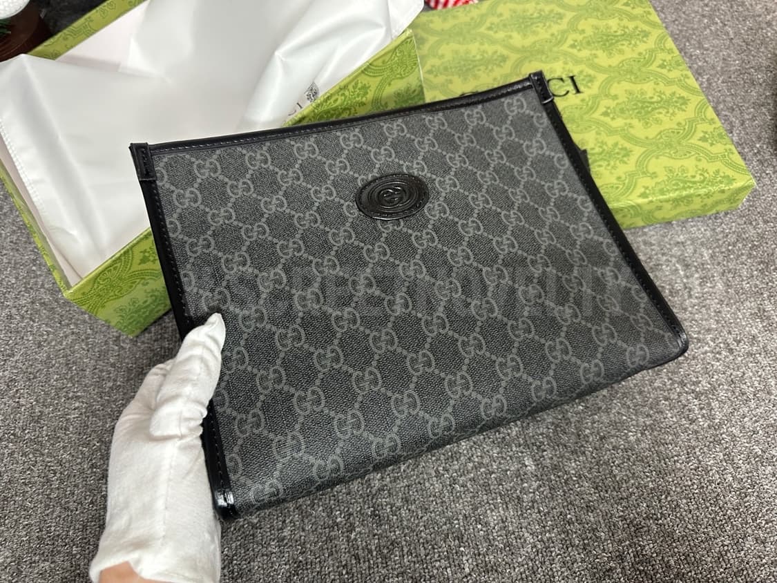  구찌 인터로킹 메신저백 클러치백 블랙 무배 상품이미지1