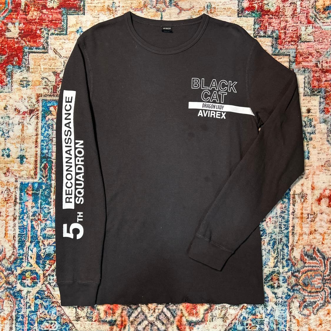 [L] 아비렉스 컷팅 디테일 롱슬리브 상품이미지1