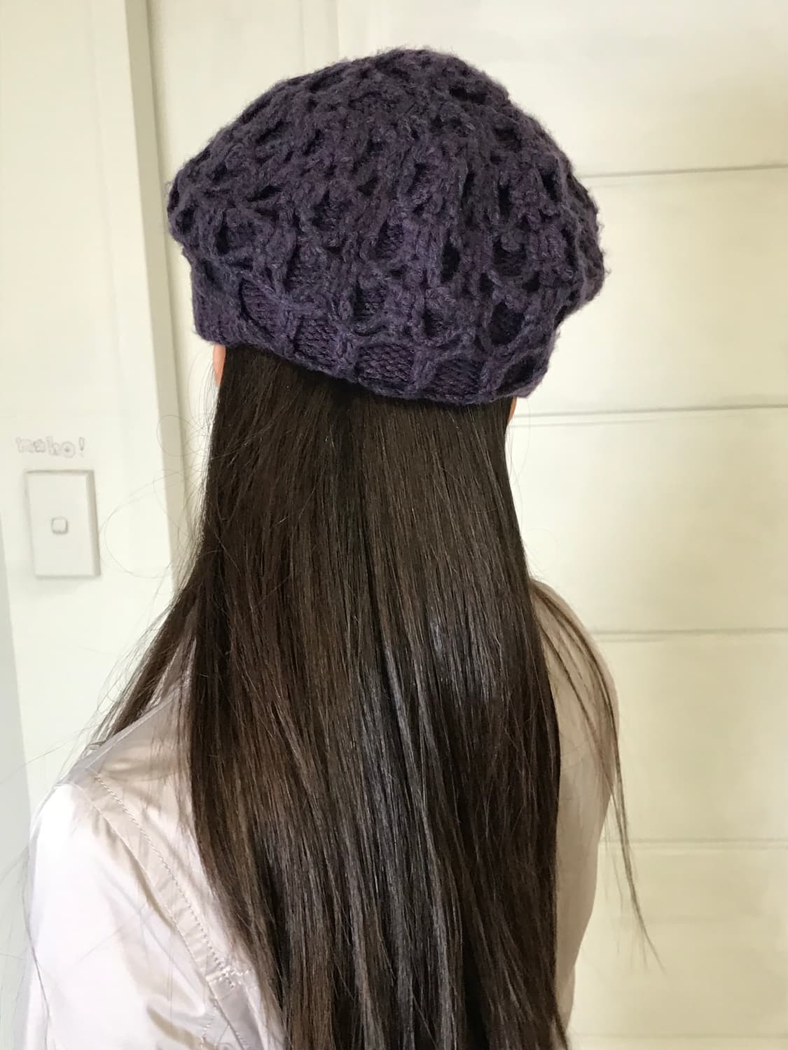 퍼플 코지 니트 베레모 상품이미지2