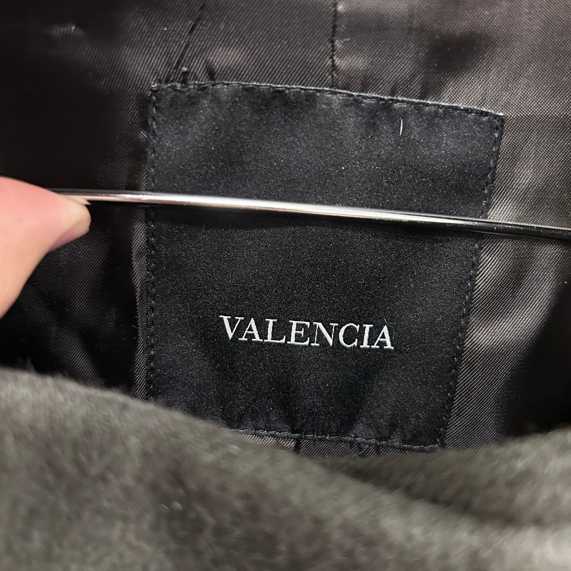 발렌시아 울 앙고라 히든스냅버튼 롱코트 상품이미지3