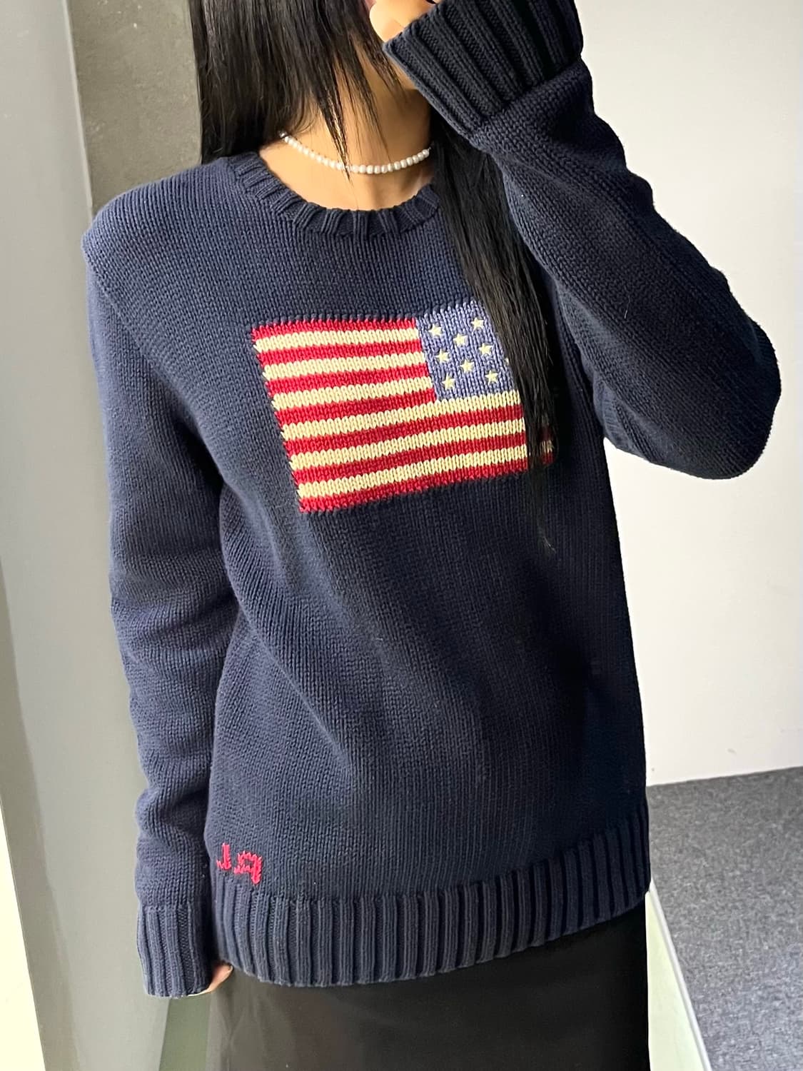 폴로 랄프 로렌 스타 & 스트라이프 스웨터 상품이미지2