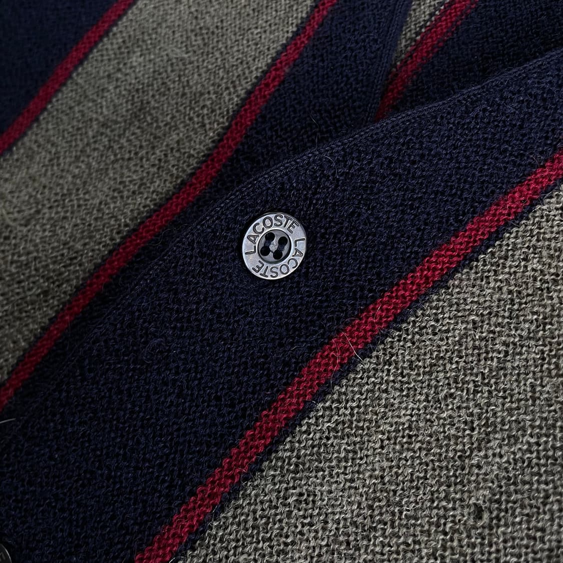 Lacoste  라코스테 자수 울 니트 가디건 상품이미지3