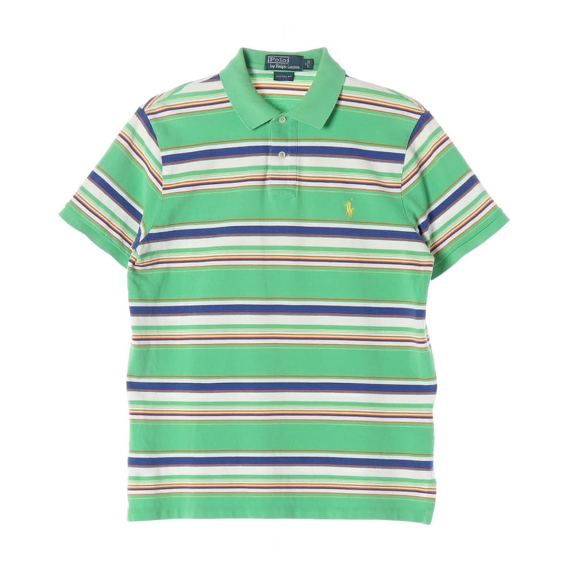 폴로 랄프로렌 멀티 스트라이프 피케 반팔 티셔츠 M 상품이미지1
