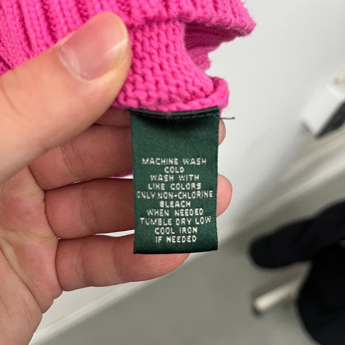 폴로 랄프로렌 핑크색 터틀넥 니트 여m 상품이미지6