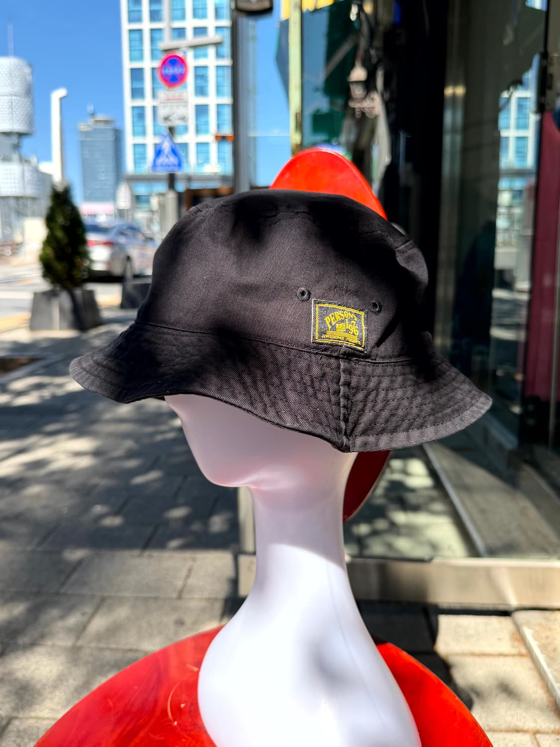 PERSON'S Black Bucket Hat 상품이미지1