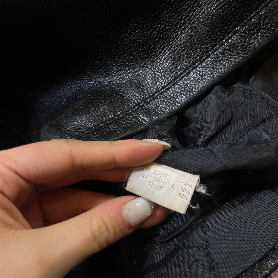 CAPRICCIO 빈티지 소가죽 레더 자켓 상품이미지5